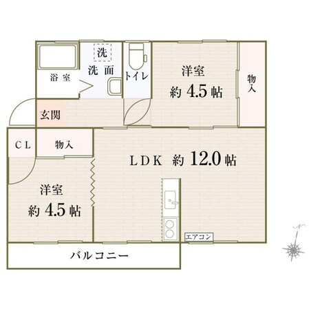 宮津団地　１号棟の物件間取画像